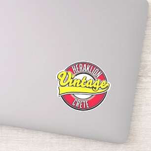 Pegatina Logo de Heraklion Crete Travel