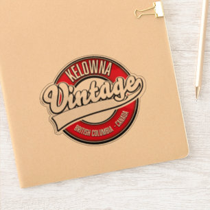 Pegatina Logo de Kelowna British Columbia Canada