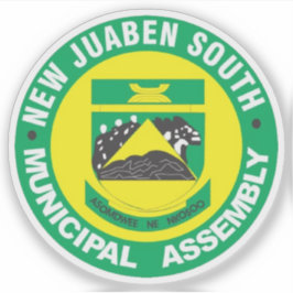 Pegatina Logo de la Asamblea Municipal del Nuevo Juaben Sur