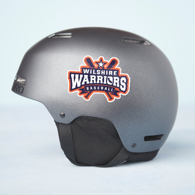 Pegatina Logo de la Liga de Béisbol Guerreros de Wilshire (Lado del casco)