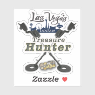 Pegatina Logo de La Vegas Urban Treasure Hunter