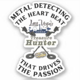 Pegatina Logo de La Vegas Urban Treasure Hunter