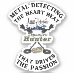 Pegatina Logo de La Vegas Urban Treasure Hunter