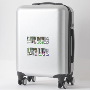 Pegatina Logo de Lawn Bowls Live Life,