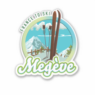 Pegatina Logo de Megève france ski