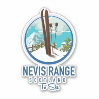Pegatina Logo de Nevis Range scotland Ski
