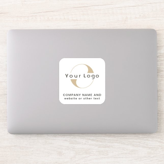 Pegatina Logo de Off white square Laptop Business Vinyl Sti (Ordenador)