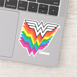 Pegatina Logo de Rainbow de mujer maravilla