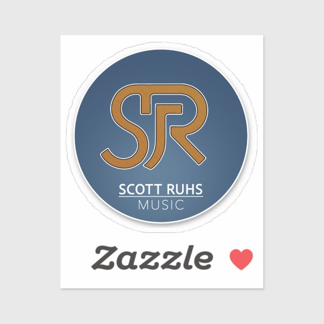 Pegatina Logo de Scott Ruhs (Hoja)
