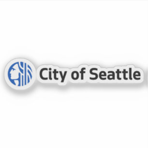 Pegatina Logo de Seattle, Washington, EE. UU.