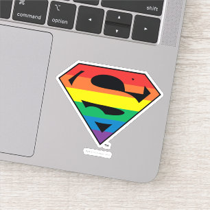 Pegatina Logo de Superman Rainbow