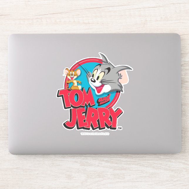 Pegatina Logo de Tom y Jerry Classic (Ordenador)