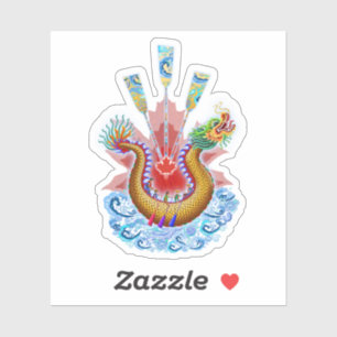 Pegatina Logo de un dragón canadiense