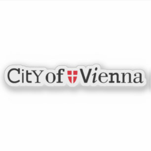Pegatina Logo de Viena (Wien), Austria v2, Austria
