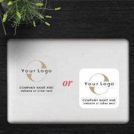 Pegatina Logo de Vinyl square Business Company Clear Laptop