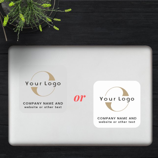 Pegatina Logo de Vinyl square Business Company Clear Laptop (Subido por el creador)