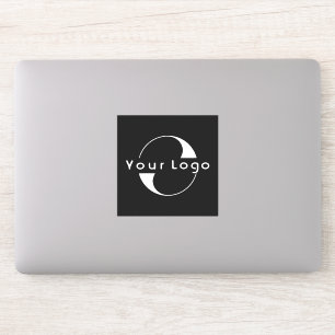 Pegatina Logo de Vinyl square Business Company Laptop Black