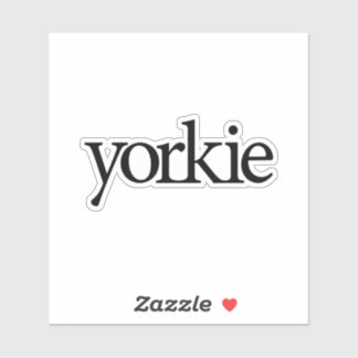 Pegatina Logo de Yorkie