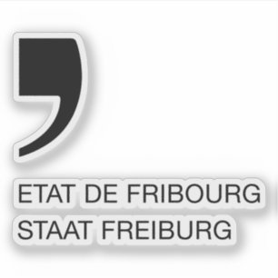 Pegatina Logo del cantón de Friburgo, Suiza