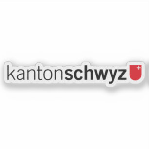 Pegatina Logo del cantón de Schwyz, Suiza