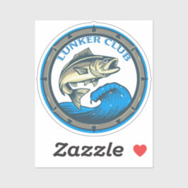 Pegatina Logo del Club de Pesca "Lunker Club"