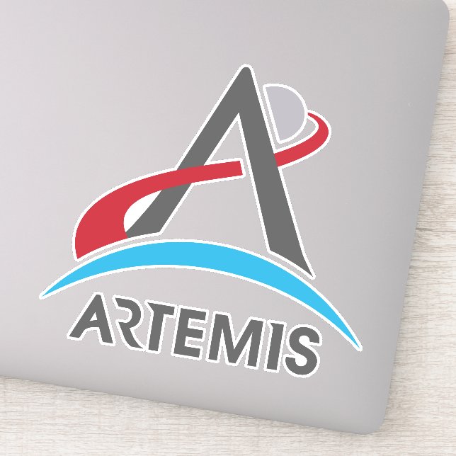 Pegatina Logo del Programa Artemis de la NASA Astronauta de (Detalle)