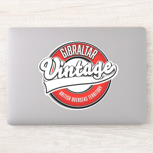 Pegatina Logo del Territorio Británico de Ultramar de Gibra