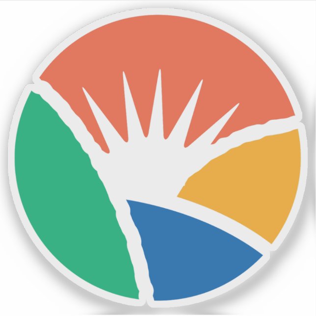 Pegatina Logo of South Gyeongsang Province, South Korea (Anverso)