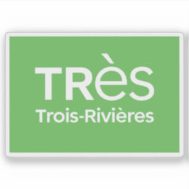 Pegatina Logo of the city of Trois-Rivières, Quebec, Canada