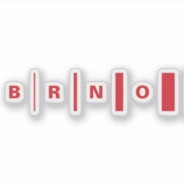 Pegatina Logo oficial de Brno, República Checa