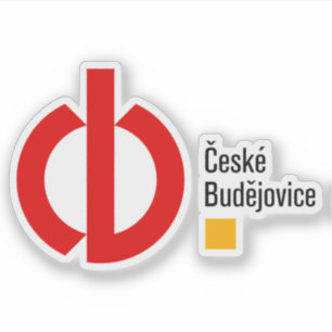 Pegatina Logo oficial de České Budějovice, República Checa