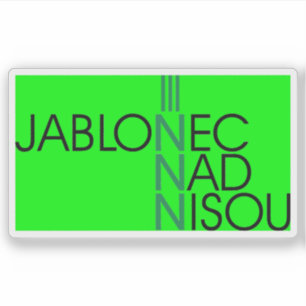 Pegatina Logo oficial de Jablonec y Nisou, República Checa