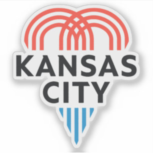 Pegatina Logo oficial de Kansas City, Misuri, Estados Unido