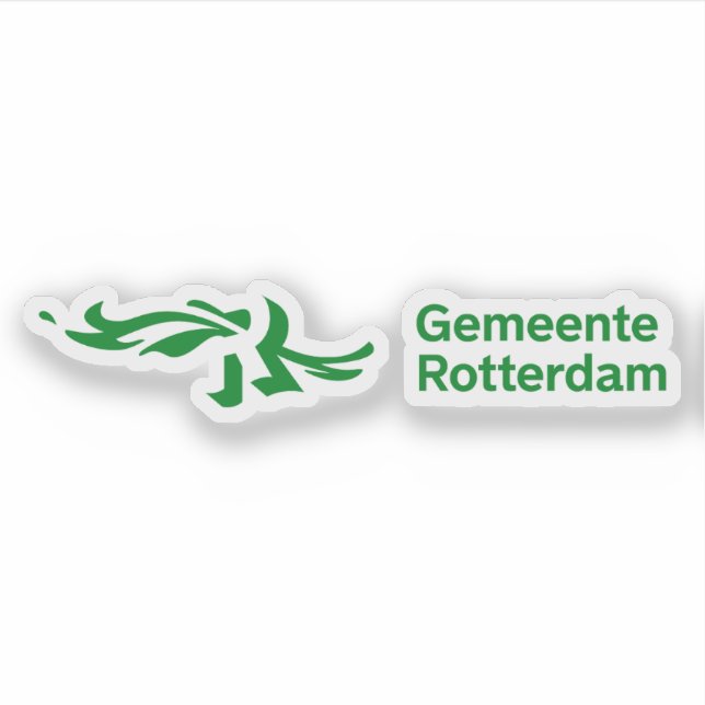 Pegatina Logo oficial de Rotterdam, Países Bajos (Anverso)