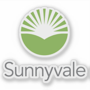 Pegatina Logo oficial de Sunnyvale, California, Estados Uni