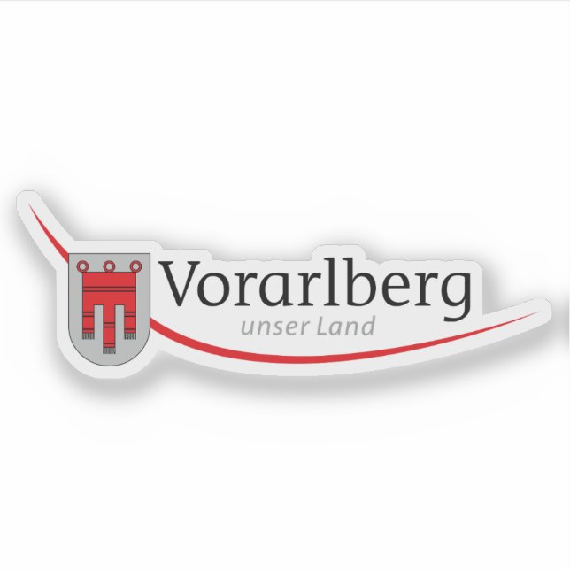 Pegatina Logo oficial del estado de Vorarlberg, Austria (Anverso)