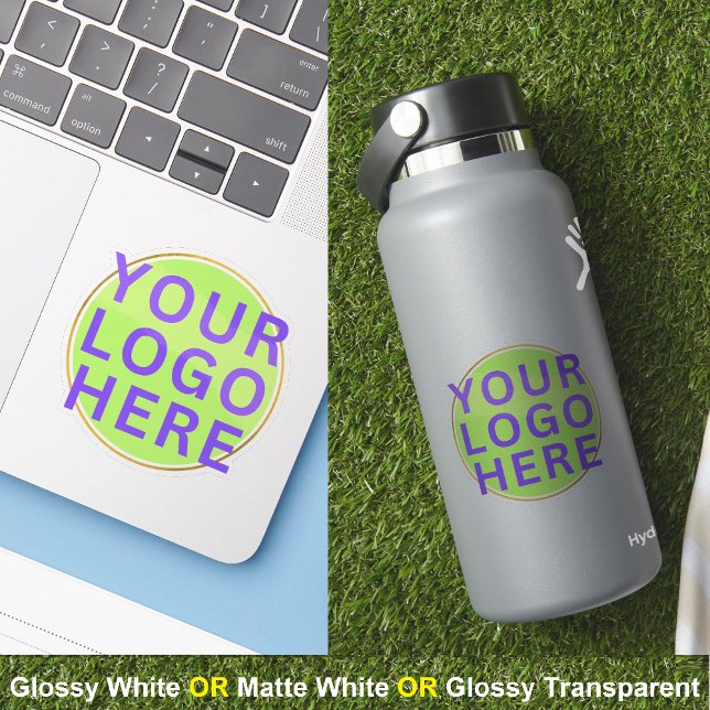 Pegatina Logotipo comercial profesional en botella de agua  (branded water bottle stickers
)