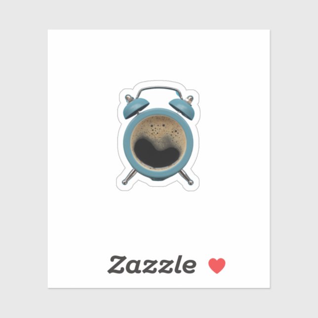 Pegatina Logotipo de alarma para café (Hoja)