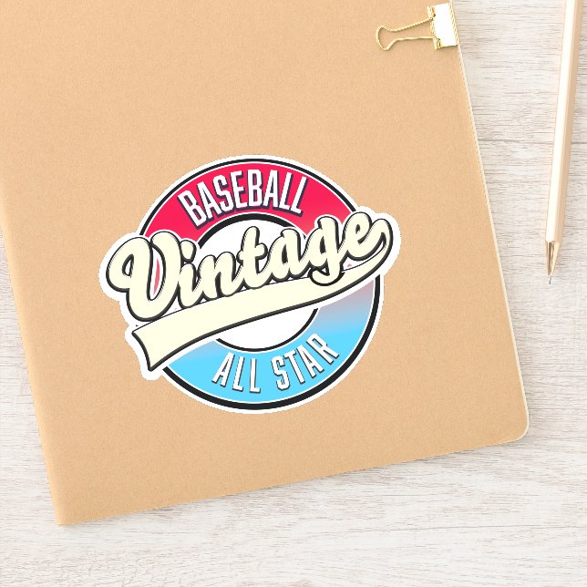 Pegatina logotipo de All Star Baseball (Cuaderno)