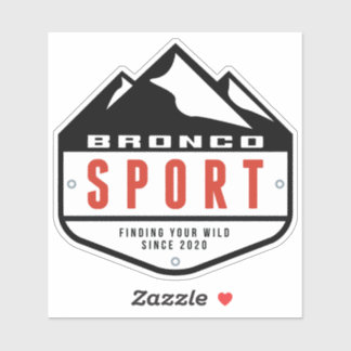 Pegatina logotipo de escudo del foro Bronco Sport