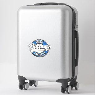 Pegatina logotipo de estilo vintage de Hobart Australia