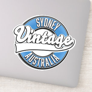 Pegatina logotipo de estilo vintage de Sydney Australia
