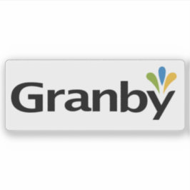 Pegatina Logotipo de la ciudad de Granby, Quebec, Canadá