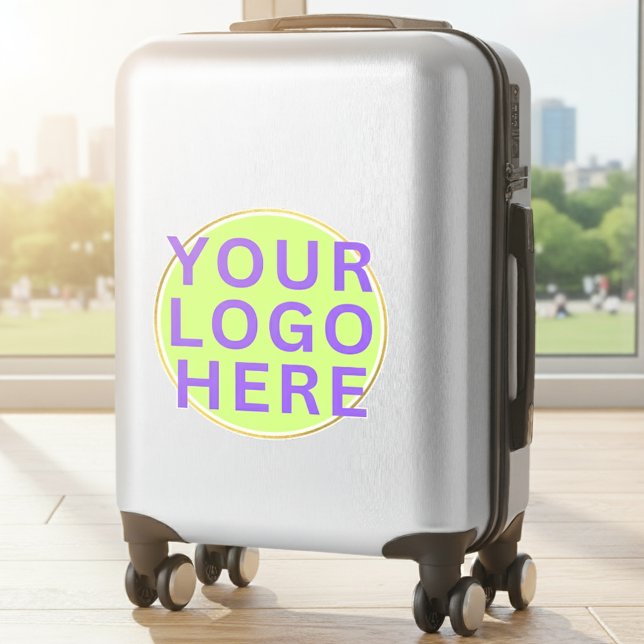 Pegatina Logotipo de personalizado para maleta | Mejor nego (custom logo sticker, personalized luggage, business travel)