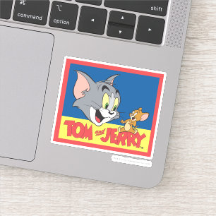 Pegatina Logotipo de Tom y Jerry plano