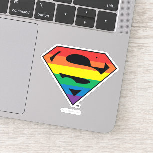 Pegatina Logotipo del arco iris de Superman