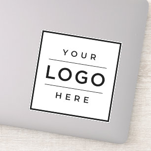 Pegatina Logotipo Empresarial Personalizado en Vinilo Blanc