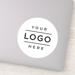 Pegatina Logotipo Empresarial Personalizado Vinilo Blanco R