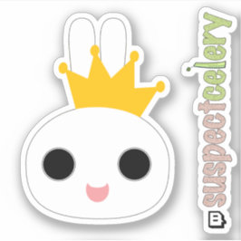Pegatina Logotipo King Bunny / Queen Bunny Emote SuspectCel
