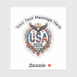 Pegatina Logotipo personalizado de la selección de fútbol d